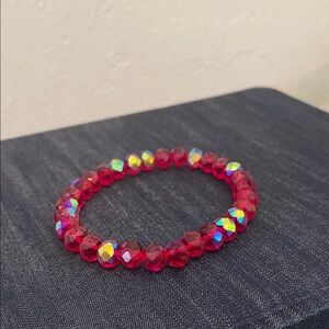 Elegant Red Crystal Bracelet